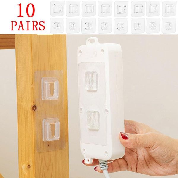 double-sided adhesive wall hooks hanger transparent heavy-duty storage holder without punching for kitchen bathroom & rails
double-sided adhesive wall hooks hanger transparent heavy-duty storage holder without punching for kitchen bathroom & rails