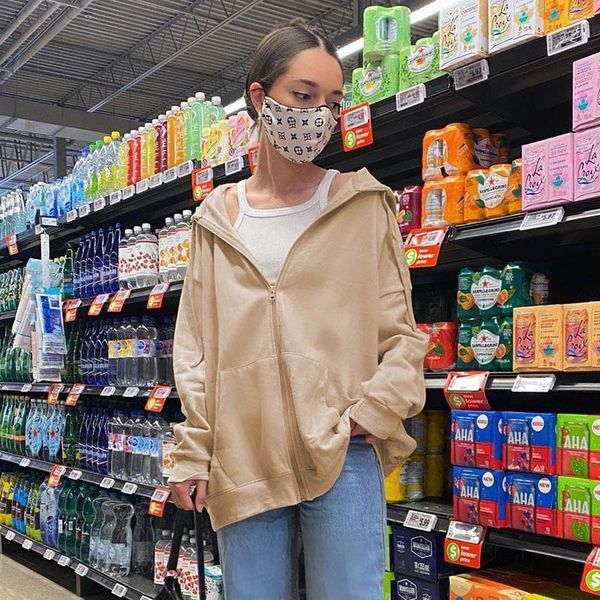 women's hoodies & sweatshirts simple style jacket solid color zipper open front hooded coat spring autumn streetwear y2k, Black
women's hoodies & sweatshirts simple style jacket solid color zipper open front hooded coat spring autumn streetwear y2k, Black