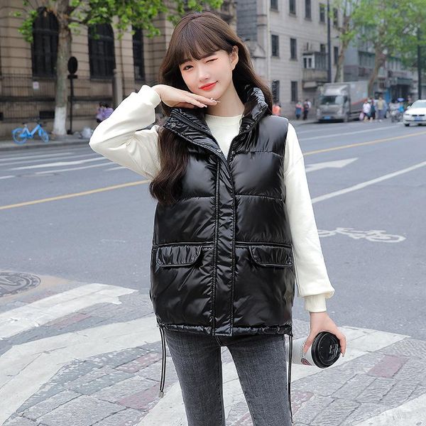 women's vests women vest winter coat cotton jacket plus size female warm womens femme girl veste 2021 clothes korean fashion, Black;white
women's vests women vest winter coat cotton jacket plus size female warm womens femme girl veste 2021 clothes korean fashion, Black;white