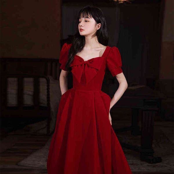 luxury party evening dress wine red toast bride 2021 back door can wear autumn small men at ordinary tim, Black
luxury party evening dress wine red toast bride 2021 back door can wear autumn small men at ordinary tim, Black