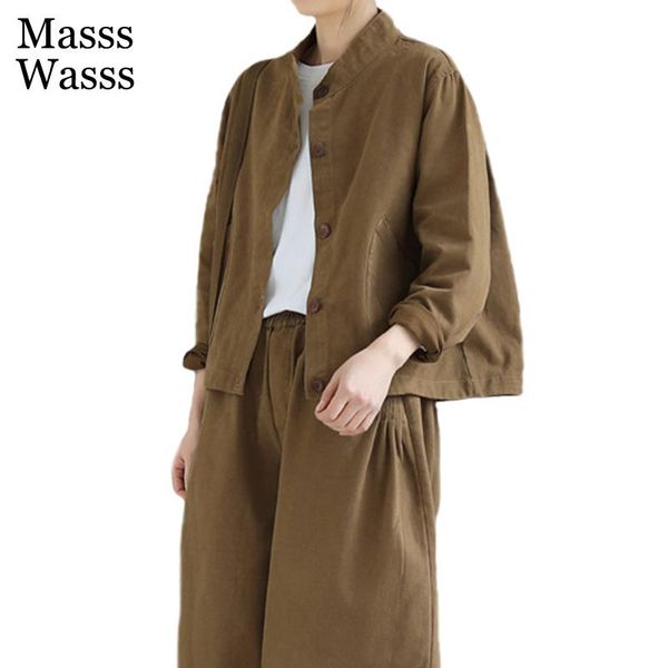 women's two piece pants masss wasss korean design autumn 2021 loose buttons womens pieces sets pockets casual vintage and elastic hare, White
women's two piece pants masss wasss korean design autumn 2021 loose buttons womens pieces sets pockets casual vintage and elastic hare, White