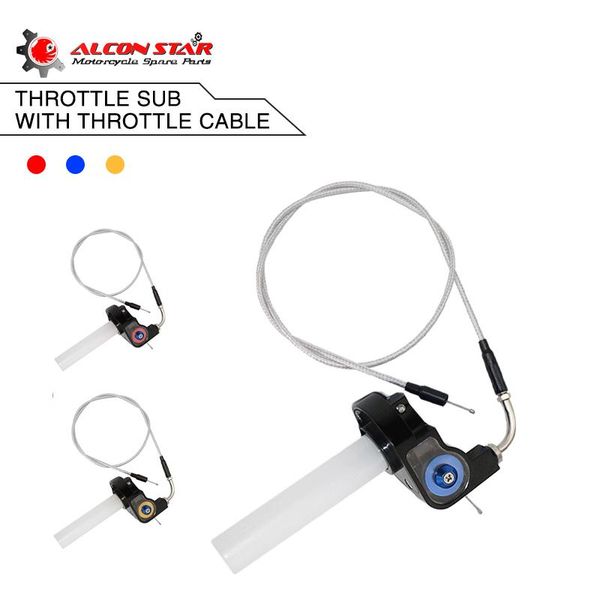 handlebars alconstar- 7/8'' quick action gas motorcycle throttle grip twist settle & elbow cable fit atv dirt bike 50 125 150cc
handlebars alconstar- 7/8'' quick action gas motorcycle throttle grip twist settle & elbow cable fit atv dirt bike 50 125 150cc