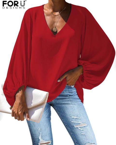 women's blouses & shirts forudesigns solid color full sleeve chiffon shirt summer autumn blouse breathable clothes black/red/gray v nec, White
women's blouses & shirts forudesigns solid color full sleeve chiffon shirt summer autumn blouse breathable clothes black/red/gray v nec, White