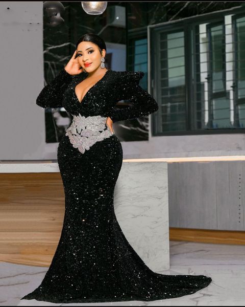 deep v neck plus size evening dresses mermaid for women sequin black prom party gowns robe de soirée mariage, Black;red
deep v neck plus size evening dresses mermaid for women sequin black prom party gowns robe de soirée mariage, Black;red