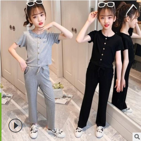 clothing sets kids wide leg pant clothes set summer 2021 girls sports children's solid 2 colors piece size4-14 ly034, White
clothing sets kids wide leg pant clothes set summer 2021 girls sports children's solid 2 colors piece size4-14 ly034, White