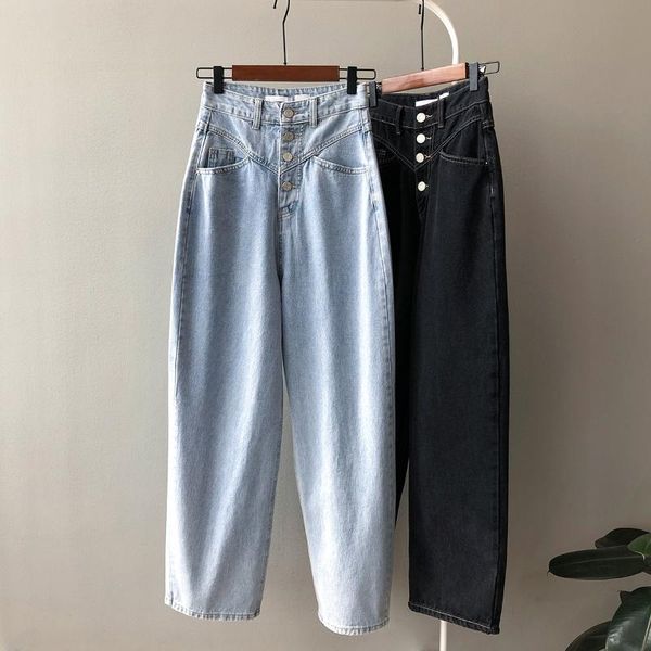 women's jeans yeeloca elegant style high waist 2021 spring casual black blue trousers korean loose straight denim pants
women's jeans yeeloca elegant style high waist 2021 spring casual black blue trousers korean loose straight denim pants