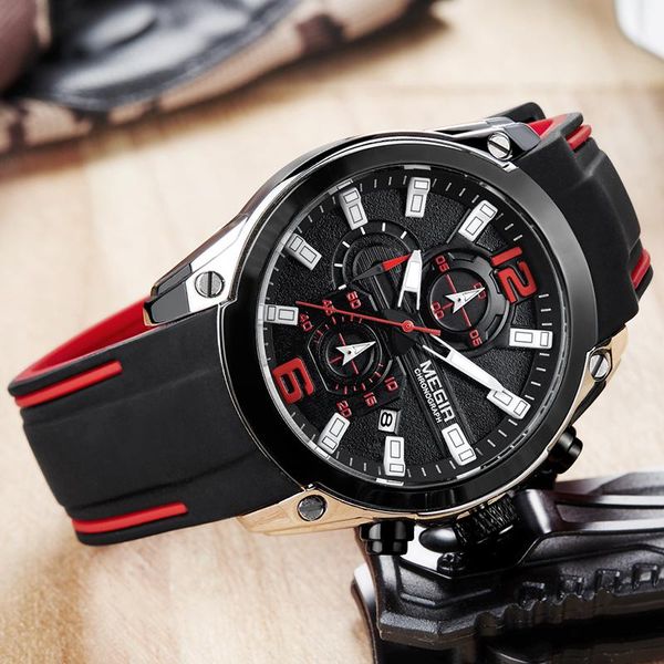 wristwatches megir men's chronograph analog quartz watch with date, luminous hands, waterproof silicone rubber strap wristswatch for ma, Slivery;brown
wristwatches megir men's chronograph analog quartz watch with date, luminous hands, waterproof silicone rubber strap wristswatch for ma, Slivery;brown