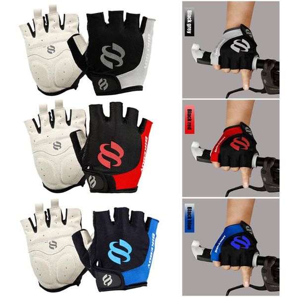 1pair gel half finger cycling gloves anti-slip anti-sweat bicycle left-right hand anti mtb road bike sports, Black
1pair gel half finger cycling gloves anti-slip anti-sweat bicycle left-right hand anti mtb road bike sports, Black