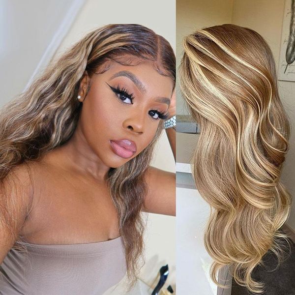 highlight brown blonde colored lace part wig natural body wave human hair wigs for black women brazilian glueless remy, Black;brown
highlight brown blonde colored lace part wig natural body wave human hair wigs for black women brazilian glueless remy, Black;brown
