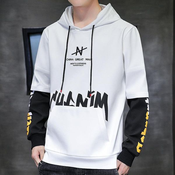 men's hoodies & sweatshirts hooded sweater long-sleeved 2021 autumn loose korean style trendy youth clothes, Black
men's hoodies & sweatshirts hooded sweater long-sleeved 2021 autumn loose korean style trendy youth clothes, Black