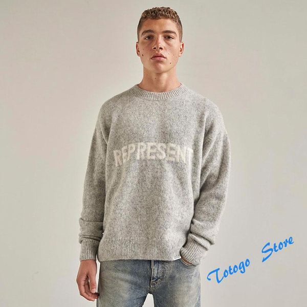 men's sweaters vintage loose grey black represent sweater letters logo jacquard knitted o-neck jumper pullovers, White;black
men's sweaters vintage loose grey black represent sweater letters logo jacquard knitted o-neck jumper pullovers, White;black