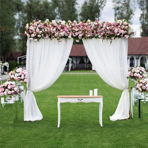 party decoration 2 packs ready made chiffon wedding ceremony arch drapery panel backdrop curtain stage background po booth decorations
party decoration 2 packs ready made chiffon wedding ceremony arch drapery panel backdrop curtain stage background po booth decorations