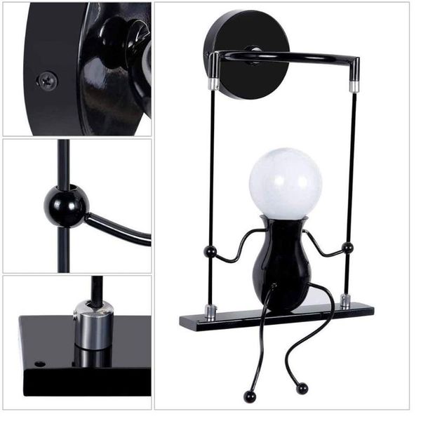 wall lamp lights aisle swing dwarf matchstick man simple for bar bedroom corridor stairs black balcony
wall lamp lights aisle swing dwarf matchstick man simple for bar bedroom corridor stairs black balcony