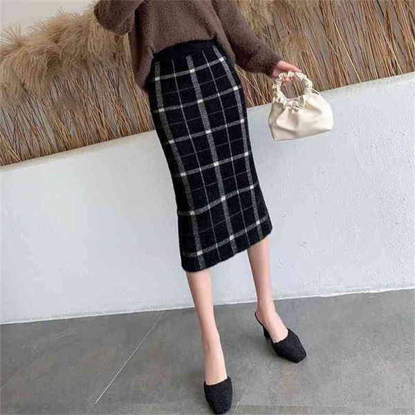 autumn & winter high waist slimming thickened simple plaid bag hip skirt stretch all-match women wool 210527, Black
autumn & winter high waist slimming thickened simple plaid bag hip skirt stretch all-match women wool 210527, Black
