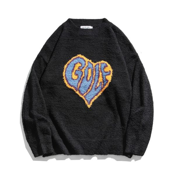 sweater heart spring couple vintage mesh back harajuku men's clothes pull homme 2021 sweater, White;black
sweater heart spring couple vintage mesh back harajuku men's clothes pull homme 2021 sweater, White;black