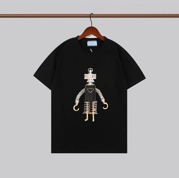 summer designer mens tee shirts fashion letters printed man womens t-shirt with robot pattern casual short sleeve 2 colors tech fleece tees, White;black
summer designer mens tee shirts fashion letters printed man womens t-shirt with robot pattern casual short sleeve 2 colors tech fleece tees, White;black