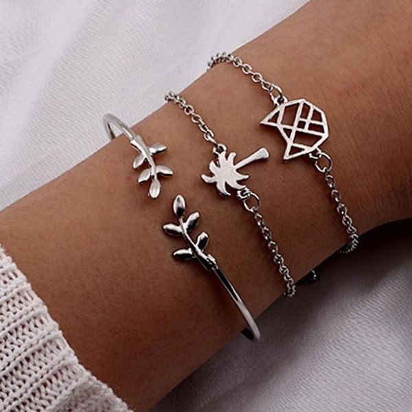 charm bracelets doreen box kawaii gold color cat coconut tree plantain leaf bracelet set women party club multi-layer fashion jewelry, Golden;silver
charm bracelets doreen box kawaii gold color cat coconut tree plantain leaf bracelet set women party club multi-layer fashion jewelry, Golden;silver
