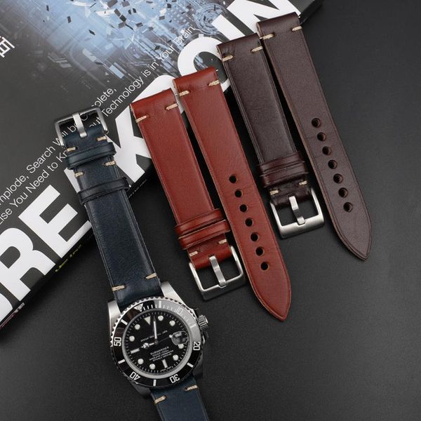 watch bands handmade retro leather strap blue coffee red brown belt with quick release stainless steel buckle wristband #d, Black;brown
watch bands handmade retro leather strap blue coffee red brown belt with quick release stainless steel buckle wristband #d, Black;brown
