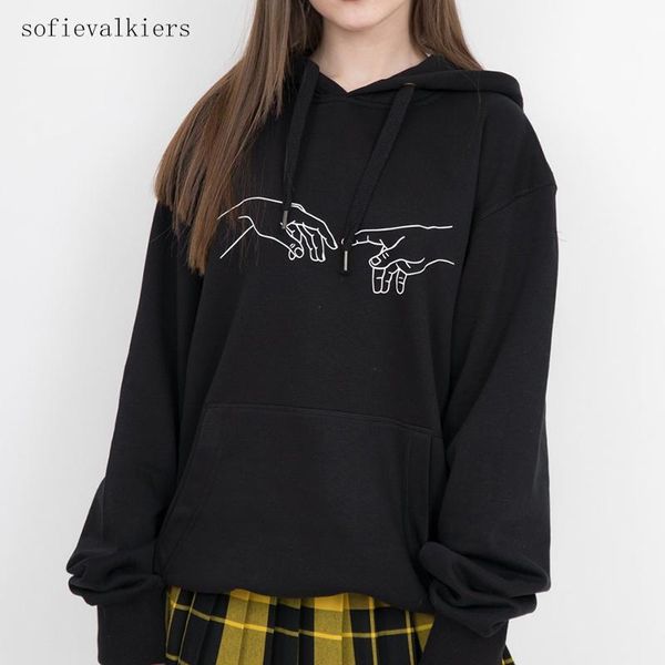 women's hoodies & sweatshirts creation hands harajuku hoodie cigarette of adam women sweatshirt jumper christian shirts long sleeve sud, Black
women's hoodies & sweatshirts creation hands harajuku hoodie cigarette of adam women sweatshirt jumper christian shirts long sleeve sud, Black