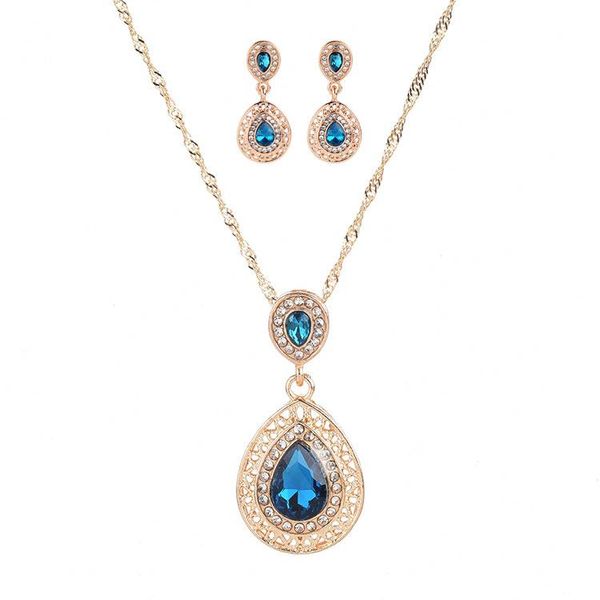 earrings & necklace women's fashion water drop pendants necklaces set elegant crystal jewelry women valentine gifts wholesale, Silver
earrings & necklace women's fashion water drop pendants necklaces set elegant crystal jewelry women valentine gifts wholesale, Silver