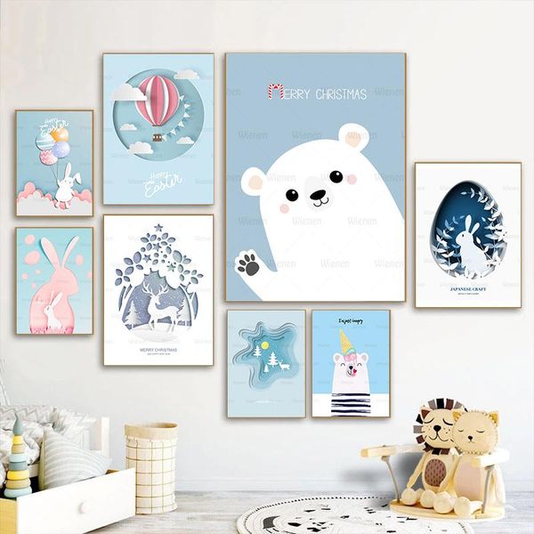 paintings nordic posters and prints cartoon bear deer canvas painting blue wall pictures kids room home decor living art
paintings nordic posters and prints cartoon bear deer canvas painting blue wall pictures kids room home decor living art