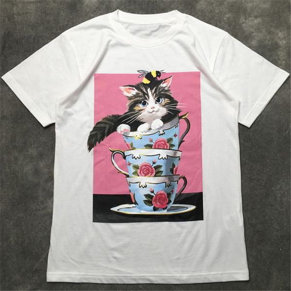 fashion mens t shirt 2020 famous street cat cup print polos short sleeve t shirts 20ss men women couples stylist tee, White;black
fashion mens t shirt 2020 famous street cat cup print polos short sleeve t shirts 20ss men women couples stylist tee, White;black