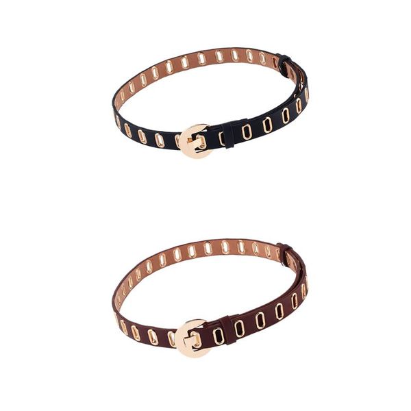 belts 2021 jeans fashion decorative pants faux leather belt summer trendy thin many metal hole buckle vintage, Black;brown
belts 2021 jeans fashion decorative pants faux leather belt summer trendy thin many metal hole buckle vintage, Black;brown