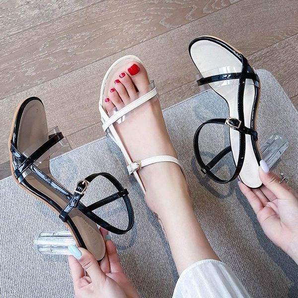 dress shoes transparent round high heels women buckle band sandals mujer bombas patchwork slingback clear rome woman pumps 2021, Black
dress shoes transparent round high heels women buckle band sandals mujer bombas patchwork slingback clear rome woman pumps 2021, Black