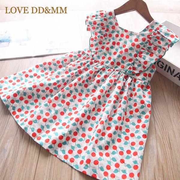 love dd&mm girl princess dresses fashion kids clothes cherry print round neck dress for costume 3-8 years 210715, Red;yellow
love dd&mm girl princess dresses fashion kids clothes cherry print round neck dress for costume 3-8 years 210715, Red;yellow