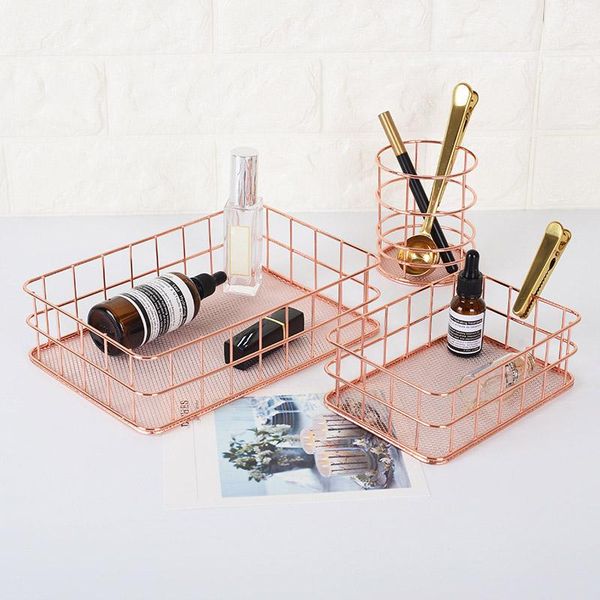 simple style metal storage basket rose gold rack stationery organizer deskaccessories gr5 kitchen & organization
simple style metal storage basket rose gold rack stationery organizer deskaccessories gr5 kitchen & organization