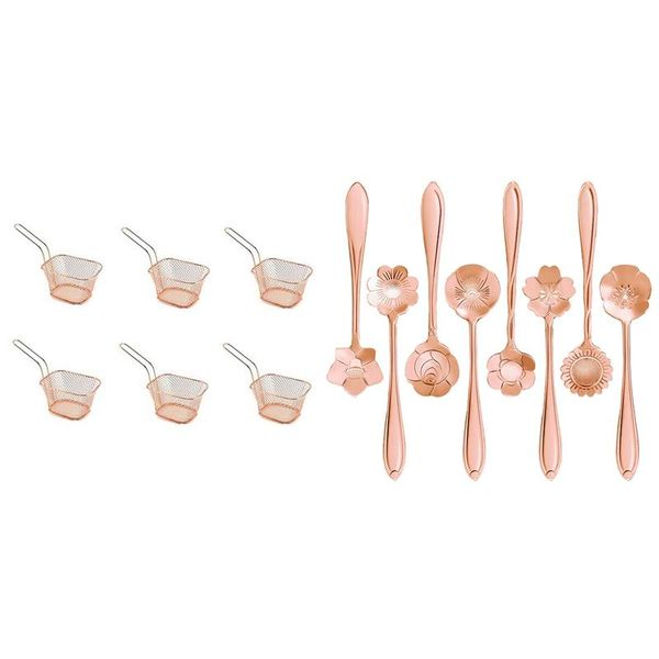 spoons 16 pcs set stainless steel flower coffee spoon & 6pc square french fries deep frying basket
spoons 16 pcs set stainless steel flower coffee spoon & 6pc square french fries deep frying basket