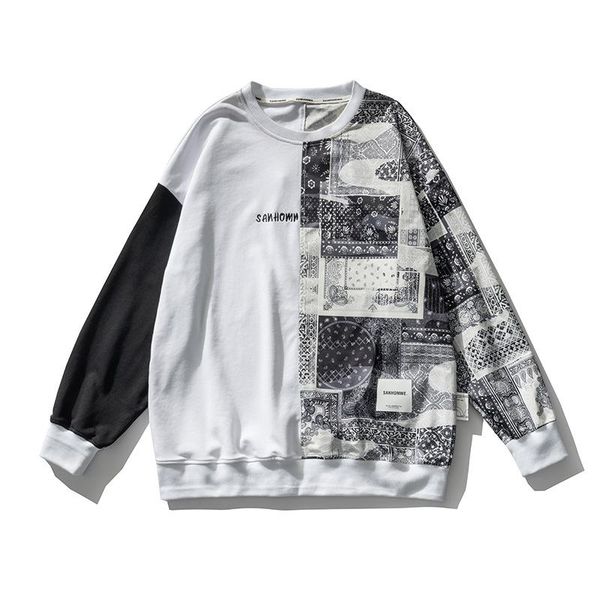 men's hoodies & sweatshirts 2021 streetwear hip hop sweatshirt vintage bandana paisley pattern fashion casual clothing for men pullover, Black
men's hoodies & sweatshirts 2021 streetwear hip hop sweatshirt vintage bandana paisley pattern fashion casual clothing for men pullover, Black