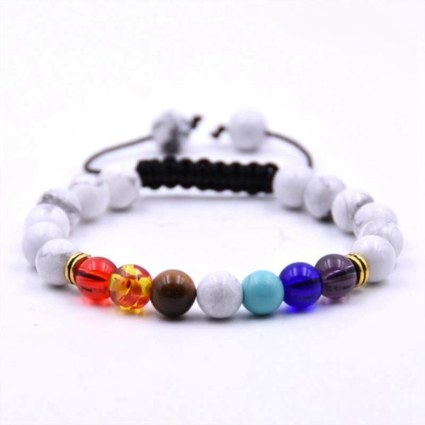charm bracelets 8mm synthetic white pine seven chakra howlite bracelet man fashion women gift for beautiful beads, Golden;silver
charm bracelets 8mm synthetic white pine seven chakra howlite bracelet man fashion women gift for beautiful beads, Golden;silver
