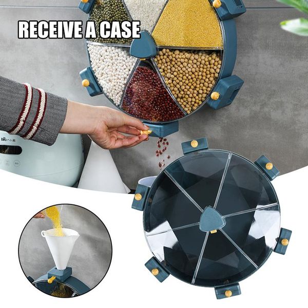 storage bottles & jars wall mounted rice dispenser rotating kitchen organizer dry food box for cozinha rangement cuisine
storage bottles & jars wall mounted rice dispenser rotating kitchen organizer dry food box for cozinha rangement cuisine