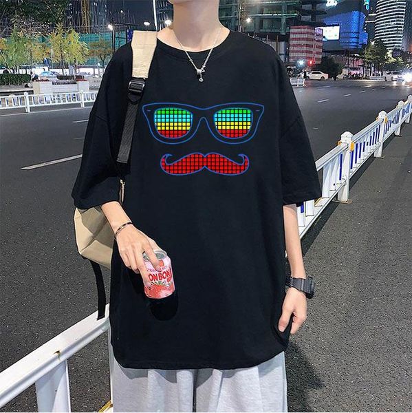 men's t-shirts sound active equalizer el t-shirt flashing music activated led t shirts men women casual tee light up down tshirt, White;black
men's t-shirts sound active equalizer el t-shirt flashing music activated led t shirts men women casual tee light up down tshirt, White;black