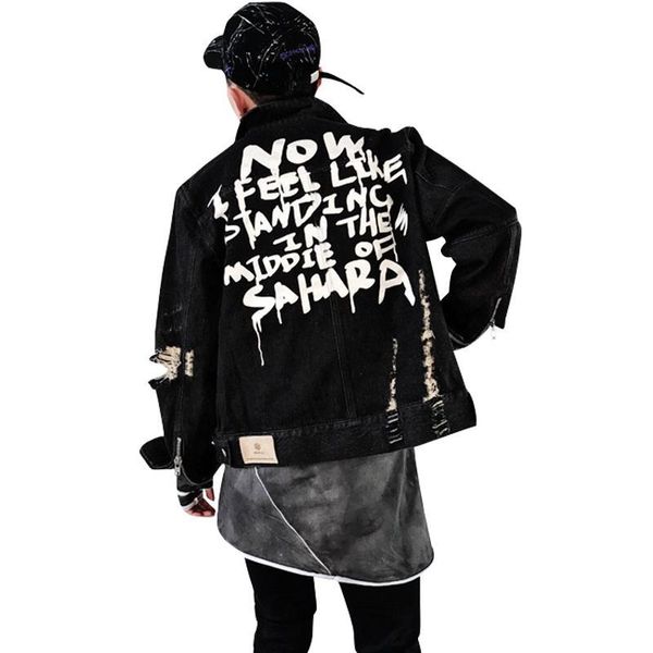street clothing hip hop style jeans jacket mens jackets and coats denim men hole clothes cotton, Black;brown
street clothing hip hop style jeans jacket mens jackets and coats denim men hole clothes cotton, Black;brown