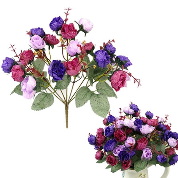 decorative flowers & wreaths 21 heads/bouquet silk rose european style artificial flower bouquet fake wedding home party decoration high qua
decorative flowers & wreaths 21 heads/bouquet silk rose european style artificial flower bouquet fake wedding home party decoration high qua