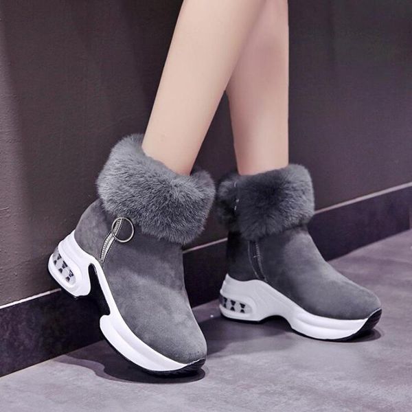 boots snow ankle winter women's fashion slope heel plus fur warm short 2021, Black
boots snow ankle winter women's fashion slope heel plus fur warm short 2021, Black