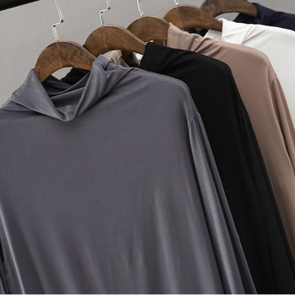 spring cotton long sleeve solid turtleneck t-shirt women high stretch slim spring autumn skinny basic bottoming shirt 210514, White
spring cotton long sleeve solid turtleneck t-shirt women high stretch slim spring autumn skinny basic bottoming shirt 210514, White