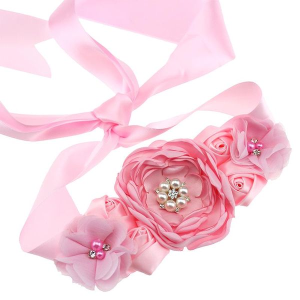 wedding sashes bride dress belt hand-burnt rose flower girl dresses accessories banquet clothes waistband, White
wedding sashes bride dress belt hand-burnt rose flower girl dresses accessories banquet clothes waistband, White