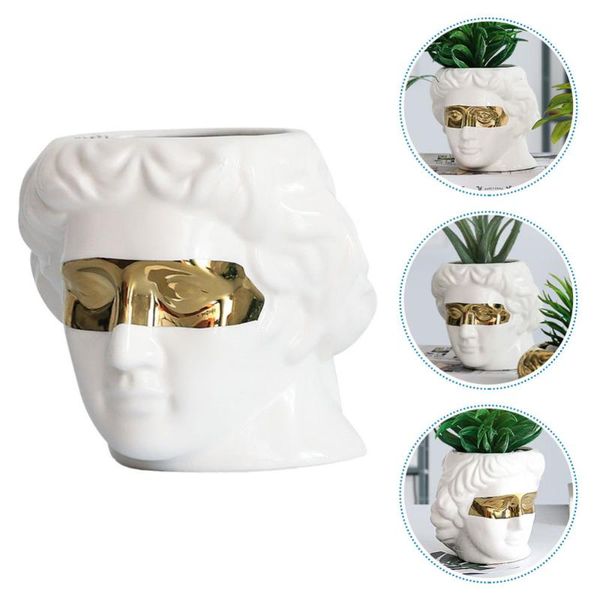 vases 1pc david head ceramic succulent pot light luxury flowerpot adornment (white)
vases 1pc david head ceramic succulent pot light luxury flowerpot adornment (white)