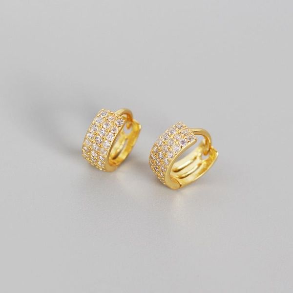 small 3 rows shiny zircon hoops earring 100% 925 sterling silver jewelry wide ear buckle white gold women gift hoop & huggie, Golden;silver
small 3 rows shiny zircon hoops earring 100% 925 sterling silver jewelry wide ear buckle white gold women gift hoop & huggie, Golden;silver