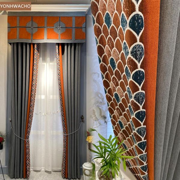 curtain & drapes custom american country floor-to-ceiling windows thick chenille grey cloth blackout valance tulle panel c743
curtain & drapes custom american country floor-to-ceiling windows thick chenille grey cloth blackout valance tulle panel c743