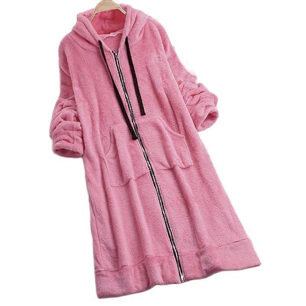 women's hoodies & sweatshirts winter hoodie oversize long coat sweatshirt women casual loose zipper plus size thick velvet jacket arriv, Black
women's hoodies & sweatshirts winter hoodie oversize long coat sweatshirt women casual loose zipper plus size thick velvet jacket arriv, Black