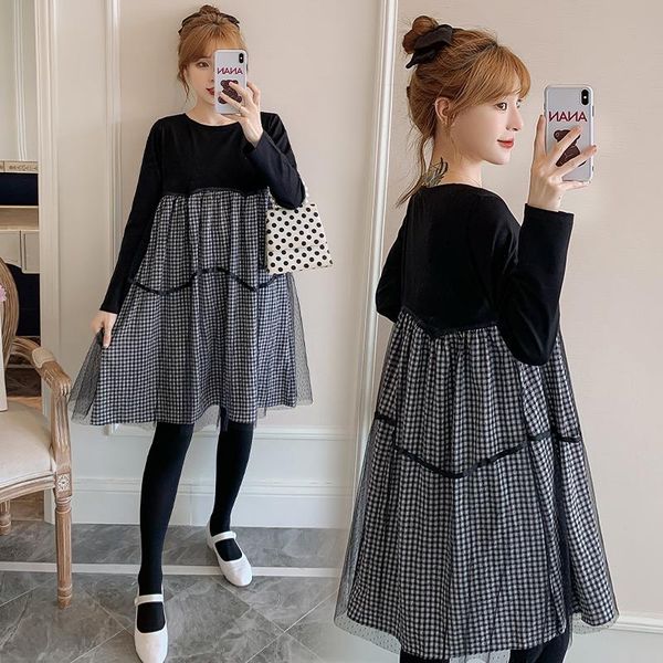 maternity dresses 379# dress spring autumn cotton long sleeve loose slimming for pregnant women mom, White
maternity dresses 379# dress spring autumn cotton long sleeve loose slimming for pregnant women mom, White