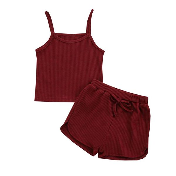 clothing sets 2 pieces kids suit set, baby girls clothes solid color sleeveless spaghetti strap + short pants for summer, White
clothing sets 2 pieces kids suit set, baby girls clothes solid color sleeveless spaghetti strap + short pants for summer, White