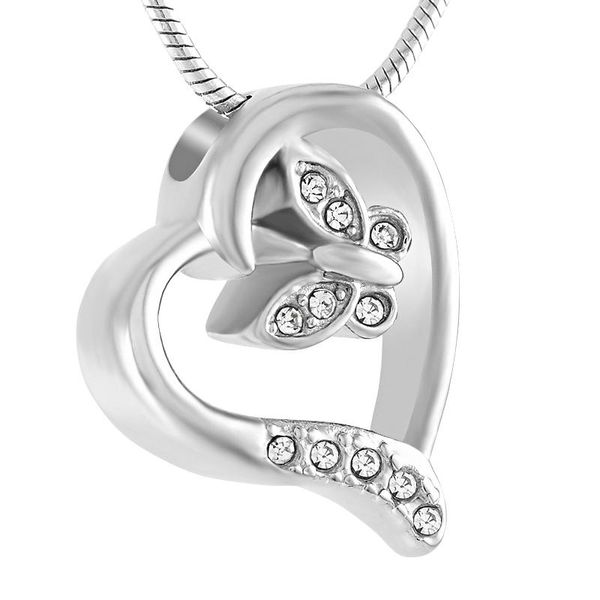 pendant necklaces women elegant crystal butterfly in heart shape necklace ashes urn pet of loss memorial jewelry for friend lovers, Silver
pendant necklaces women elegant crystal butterfly in heart shape necklace ashes urn pet of loss memorial jewelry for friend lovers, Silver