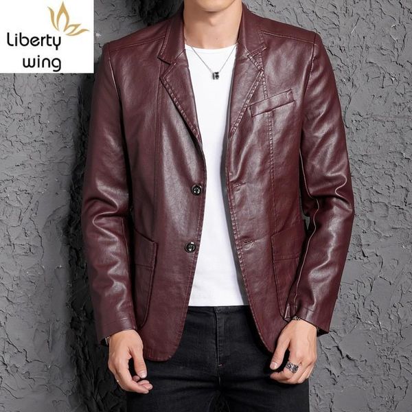 men's fur & faux 2021 spring autumn men pu leather jackets slim fit motorcycle single breasted coats male fashion casual 4 color outerw, Black
men's fur & faux 2021 spring autumn men pu leather jackets slim fit motorcycle single breasted coats male fashion casual 4 color outerw, Black