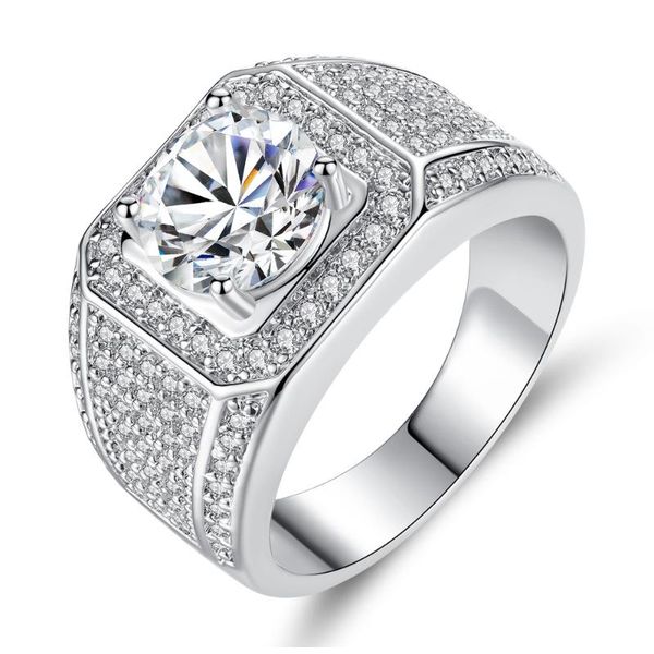wedding rings fashion jewelry noble inlay full cubic zircon classic ring for men good g, Slivery;golden
wedding rings fashion jewelry noble inlay full cubic zircon classic ring for men good g, Slivery;golden