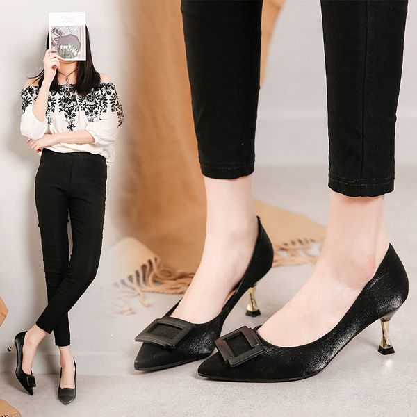 plus size 33-43, spring and autumn new women's dress shoes, pointed high heels, satin fabric, designer fashion luxury style., Black
plus size 33-43, spring and autumn new women's dress shoes, pointed high heels, satin fabric, designer fashion luxury style., Black